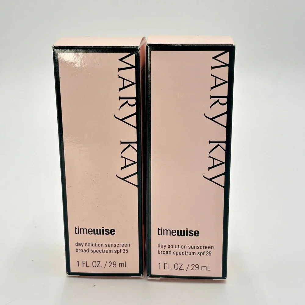 Lot of 2 Mary Kay TimeWise Day Solution SPF 35 1oz New Sunscreen Broad Spectrum